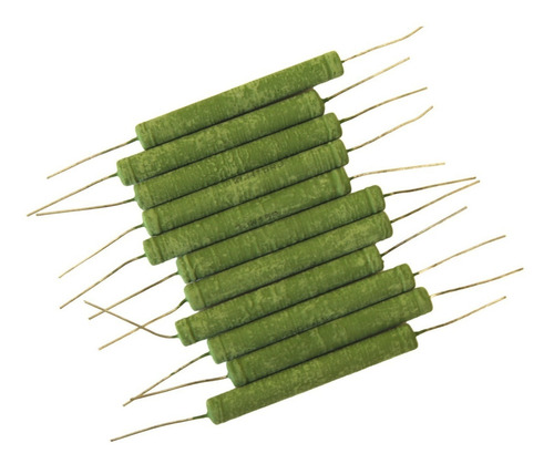 Kit 10 Resistor 20w 15r Cerâmico Atenuador Som Driver Tweete