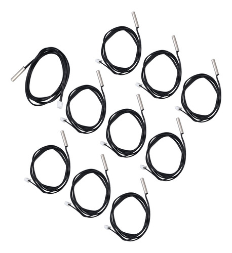 Sensor De Termistor Ntc 5x25 Mm, 10 Piezas