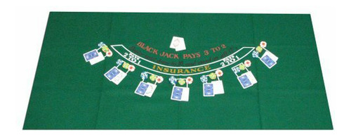 Marcas Poker Blackjack 405694 Diseño, 36 X 72 Pulgadas.