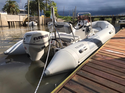 Semirrigido 420 Con Evinrude E-tec 40hp Impecable