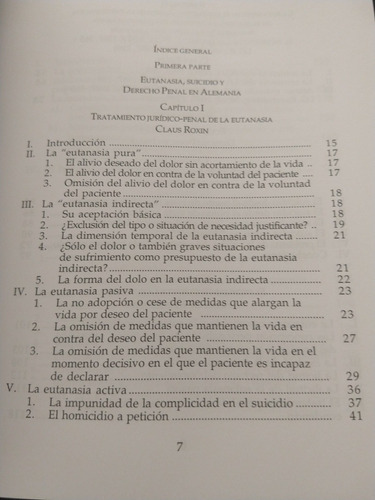 Eutanasia Y Suicidio, De Roxin Y Otros. Editorial Ara Editores En Español