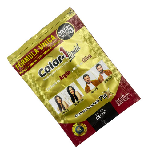 Tintura Cubre Canas 5 Minutos Color1 Brillo Hidratación Plex