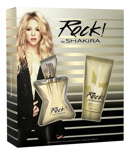 Perfume Shakira Rock 80ml. + Body Lotion 100ml. Para Damas 