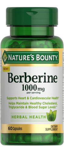 Capsulas Herbaria De Berberina De 1000 Mg-nature's Bounty