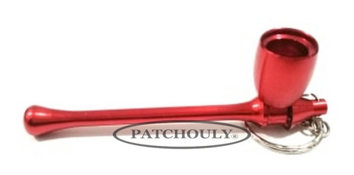 Imagen 3 de 10 de Pipa Metal Llavero Honguito Desarmable Practica 10 Cm.