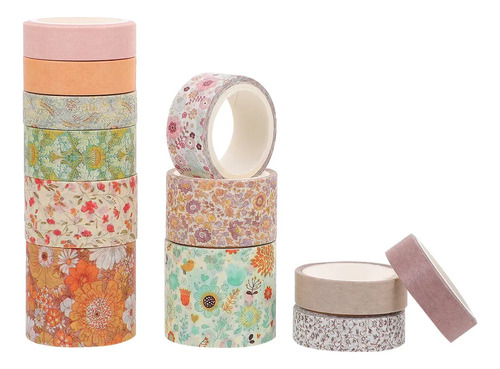 O Juego De Cintas Washi Japonesas Para Decoración, 12 Piezas