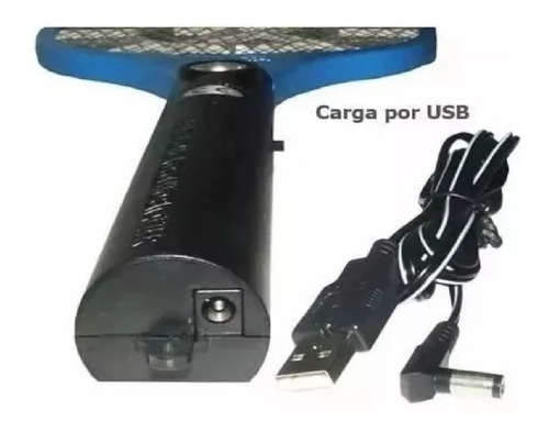 Raqueta Mata Mosquitos Insectos Recargable Hogar