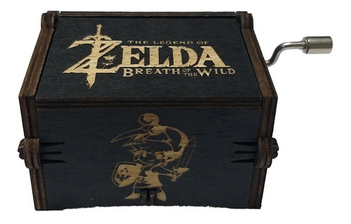 Caja Musical De Legend Of Zelda Color Negro Canción Tormenta