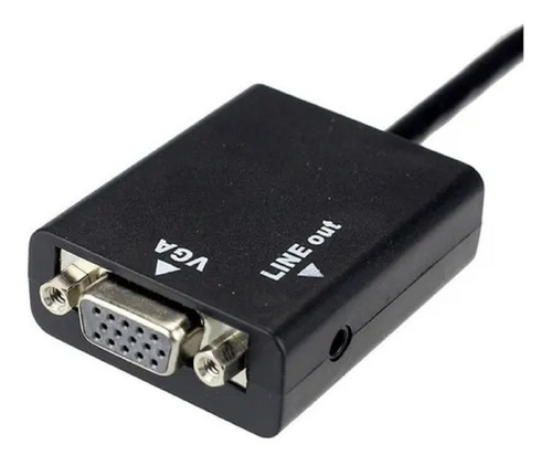 Adaptador Conversor Hdmi Full Hd 1080p Para Vga C/ Áudio