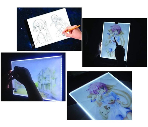 Imagem 7 de 7 de Traçando Mesa De Luz A4 Desenho Quadro De Cópia Ajustável