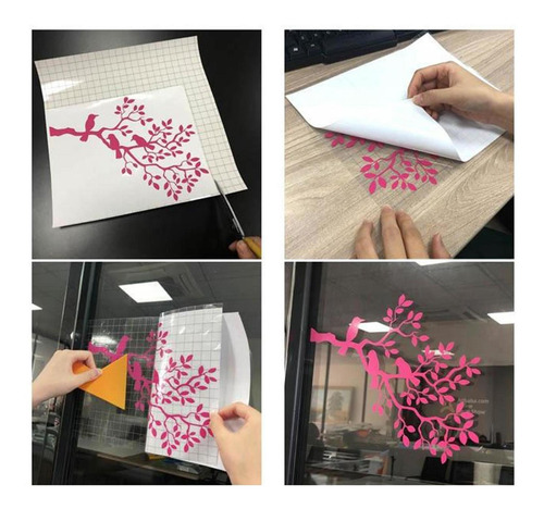 De Papel De Transferencia De Vinilo Adhesivo Con Rejilla De