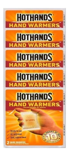 Calentadores De Manos Hothands, 10 Unidades (5 Paquetes Con