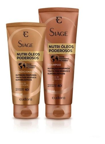 Siàge Nutri Óleos Poderosos Eudora Shampoo E Condicionador