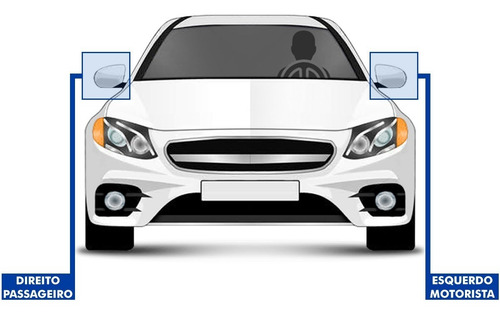 Retrovisor Mercedes C 180 C 200 C 250 11 12 13 14 Eletrico