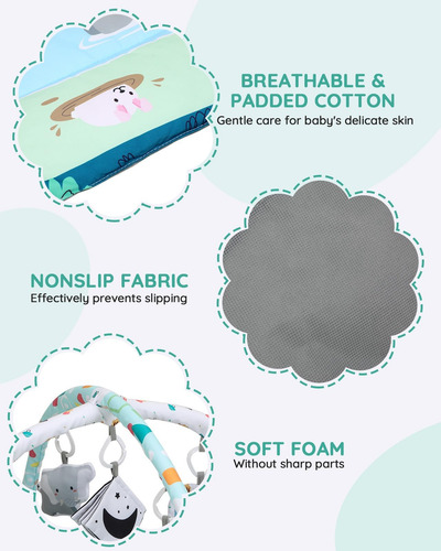 Lilian & Gema Baby Play Gym Mat, Mat De Tiempo De Abdominaci
