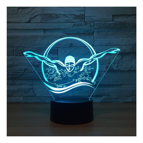 Luz Nocturna Creativa 3d Hpbn8 Ltd, Interruptor Táctil Usb,