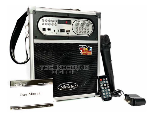 Amplificador Sonivox1455 400w Bluetooth Fm Microfono Karaoke