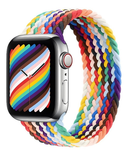 Pulseira Trançada Pride Para Apple Watch 38mm 40mm 42mm 44mm