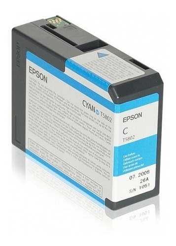 Cartucho Epson Stylus Pro T580 Cyan 3800/3880 80ml T5802 /vc