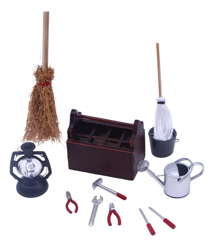 Juego De Herramientas Para Casa De Muñecas 1/12, Accesorios
