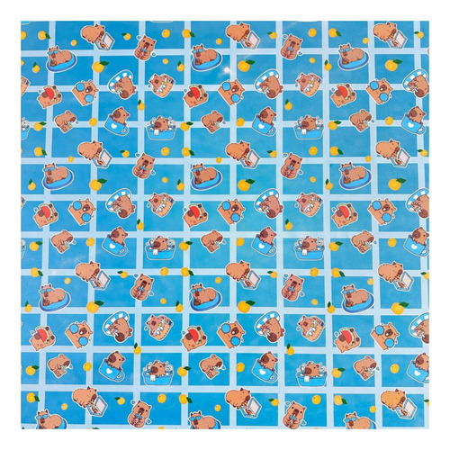Papel De Regallo Capybara ( 5 Pliegos)
