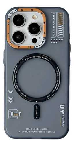 Funda Para Iphone Carga Magnetica Magsafe Proteccion Camara Gris Iphone 16 Pro