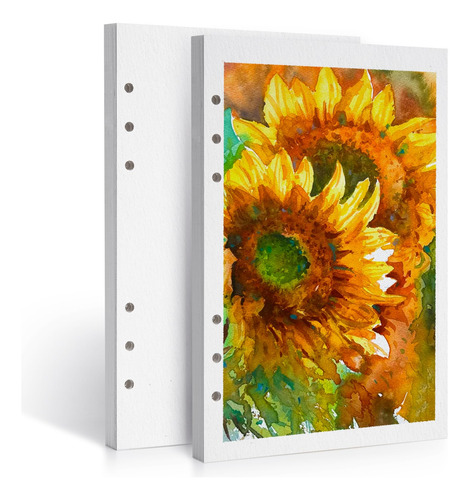Papel De Acuarela, 100% Algodón, 300 G/m², Tamaño A5, 40 Hoj