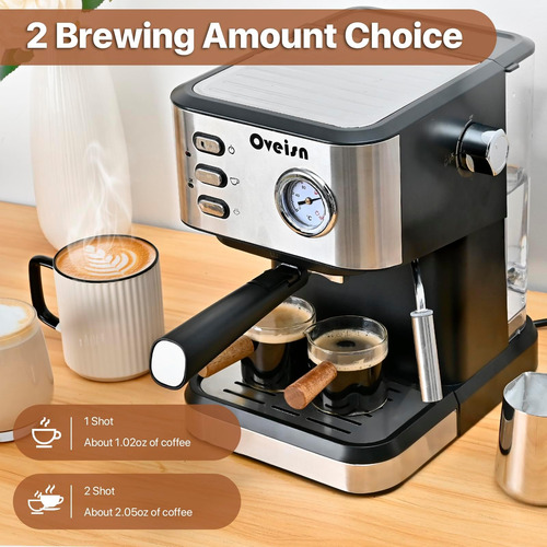 Máquina De Espresso Oveisn Home Cafetera Espresso Café