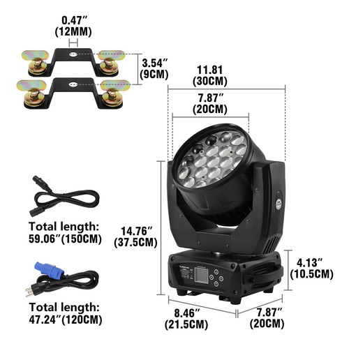 Luz De Zoom For Cabeza Móvil, Efecto De Iluminación De