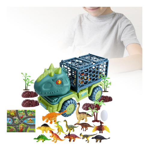 Transporte Carrier Truck Dinosaur Toys Pretend Toy Estilo E