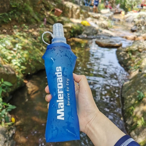 Botella De Agua De Silicona Para Deportes Plegable Suave