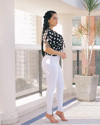 Calça branca store suplex