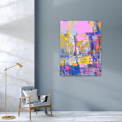 Imagen 4 de 10 de Cuadro Tipo Oleo Canvas Llamativo Decorativo Colores