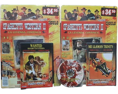 Me Llaman Trinity Wanted 3 Dvd + 2 Revistas Spaghett Western