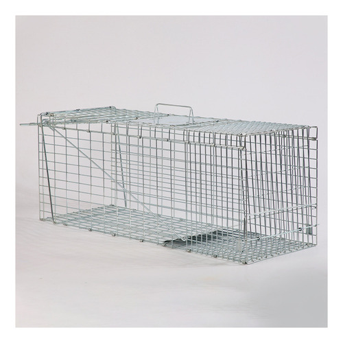 Jaula Trampa Para Captura De Gatos Conejos 94x37x34 Cms