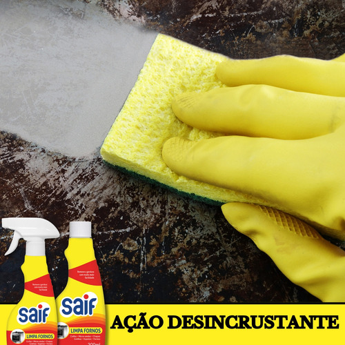 Kit Limpa Forno Desengordurante +refil 300ml Airfryer Grelha