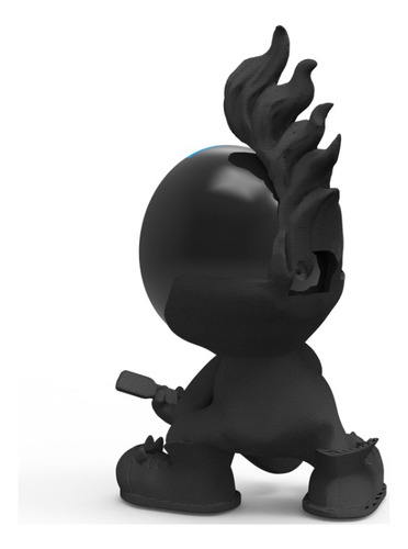 Suporte Base De Mesa Alexa Para Echo Pop - Modelo Star Boy Cor Preto