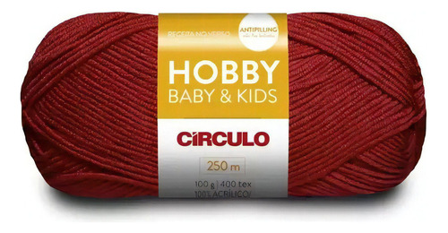 Lã Hobby Baby & Kids - Outono E Inverno - Circulo Cor 3635-Paixao