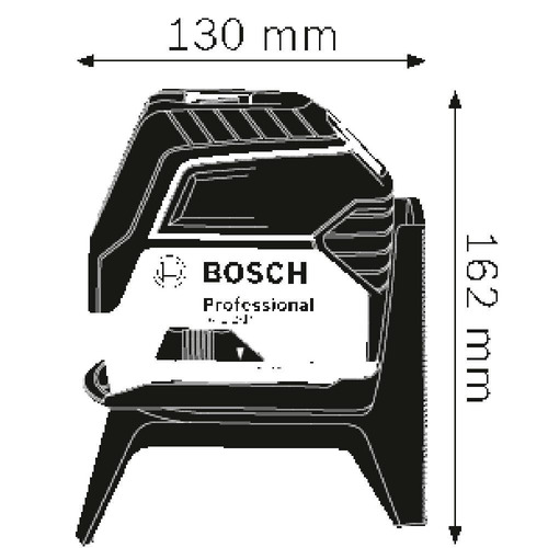 Imagem 6 de 10 de Nível A Laser C/ 2 Linhas 2 Pontos De Prumo Gcl 2-15 Bosch