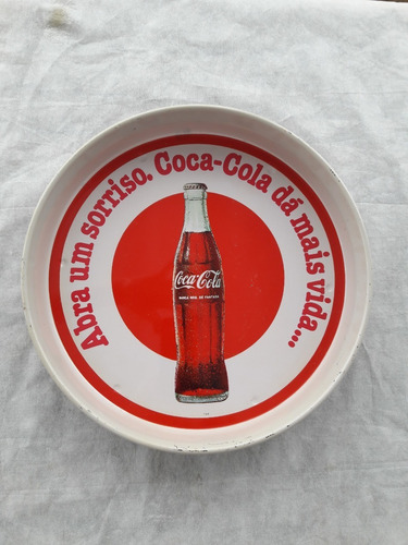Bandeja Da Coca Cola Dá Mais Vida A Tudo - De Lata - Antiga