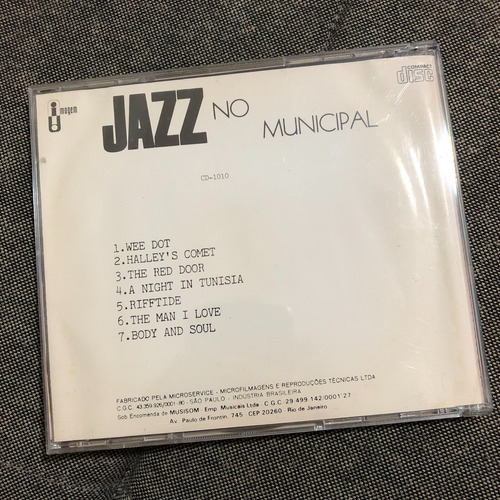 Cd Jazz No Municipal 1961 / Imagem Jazz Excelente Confira Cd (Usado)