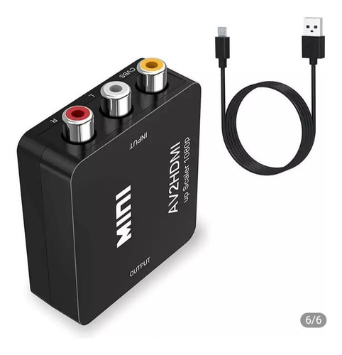 Adaptador Convertidor Rca A Hdmi