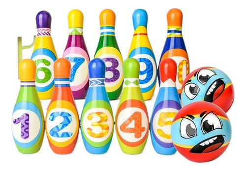 X Juego De Bolos Para Niños, Bolos Y Bolas De Bolos,