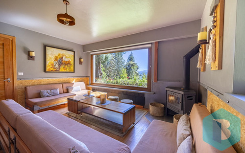 Alquiler Casa En Bariloche Con Costa De Lago Nahuel Huapi. Villa Tacul. Capacidad 8. 334.