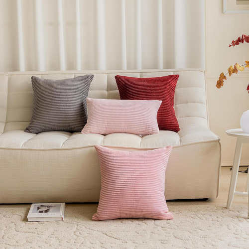 Fundas De Cojín Decorativas A Rayas Home Brilliant Df