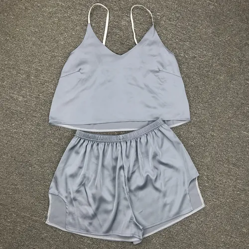 Pijama Para Mujer, Conjunto De Seda, Ropa De Dormir Satinada