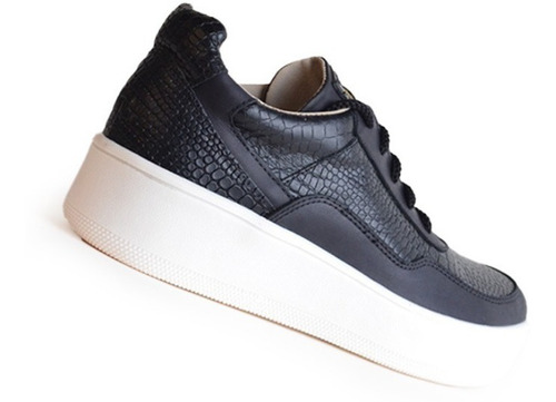 Imagen 3 de 5 de Zapatillas Zapatos Sneakers De Mujer De Cuero Jack - Ferraro