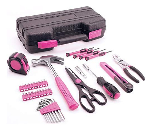 Kit De Herramientas Multiusos Para El Hogar, Color Rosa, De
