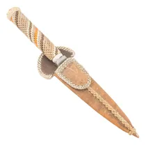 Comprar Cuchillo Trenzado Común 20cm Acero Inox Vaina Cuero Cr ...