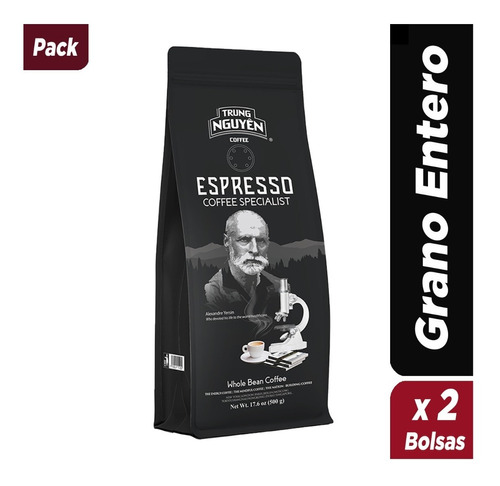Pack X2 Bolsas 500g- Café Grano Entero-arábica-trung Nguyen